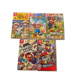 Nintendo Switch Mario Bundle 5 Empty OEM Cases